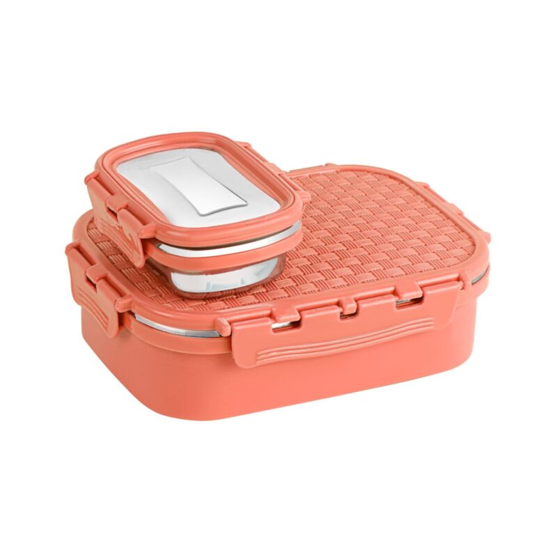 Peach|Matrix Insulated Lunch Box, Medium / Medium