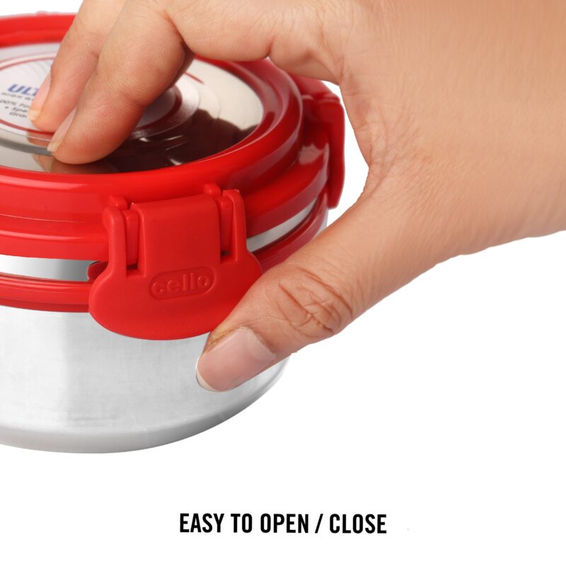 MF Ultra Stainless Steel Lunch Box with Jacket, Set of 3 - Image 7