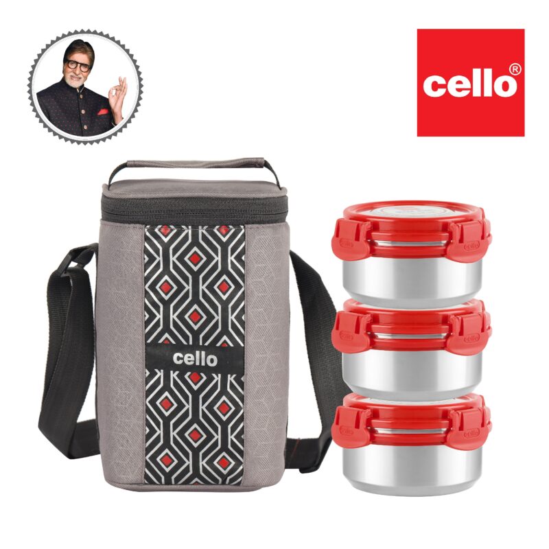 MF Ultra Stainless Steel Lunch Box with Jacket, Set of 3 - Image 13