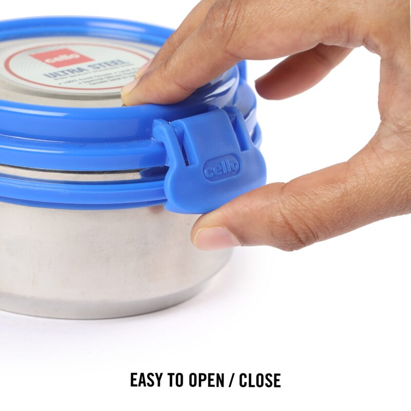 MF Ultra Stainless Steel Lunch Box with Jacket, Set of 3 - Image 8