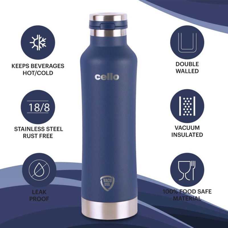 Duro One Touch Flask, Vacusteel Water Bottle - Image 11