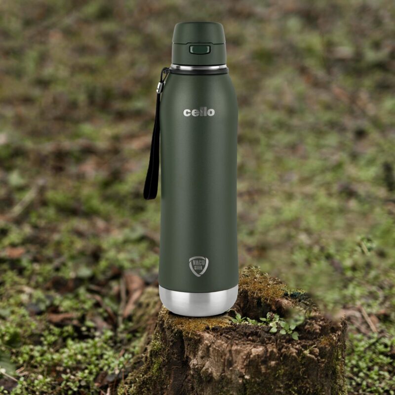 Green|Duro Ace Flask, Vacusteel Water Bottle / 900ml