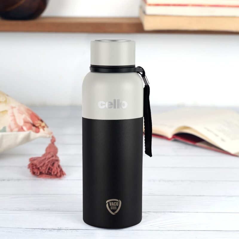 Black|Neo Kent Flask, Vacusteel Water Bottle / 550ml