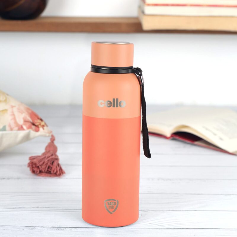 Peach|Neo Kent Flask, Vacusteel Water Bottle / 550ml