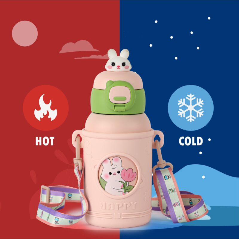 Babybop Hot & Cold Stainless Steel Kids Water Bottle, 500ml - Image 17