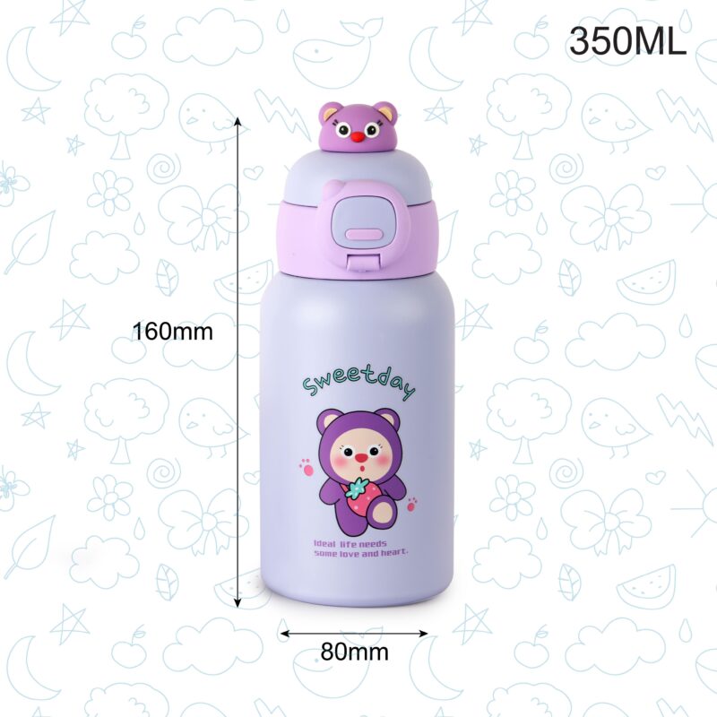 Babybop Hot & Cold Stainless Steel Kids Water Bottle, 500ml - Image 28
