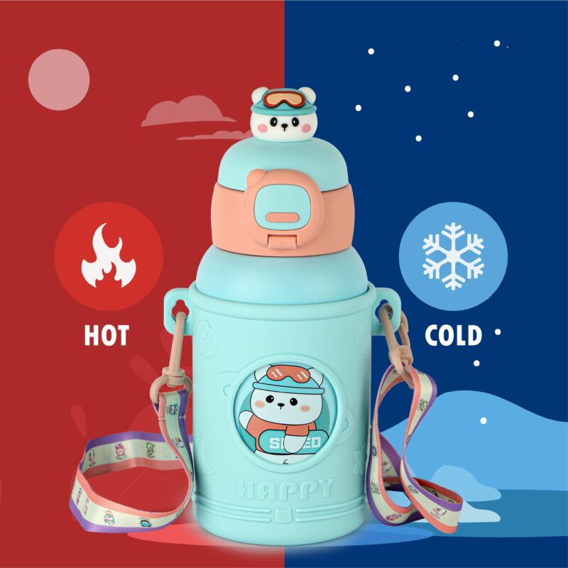 Babybop Hot & Cold Stainless Steel Kids Water Bottle, 500ml - Image 19