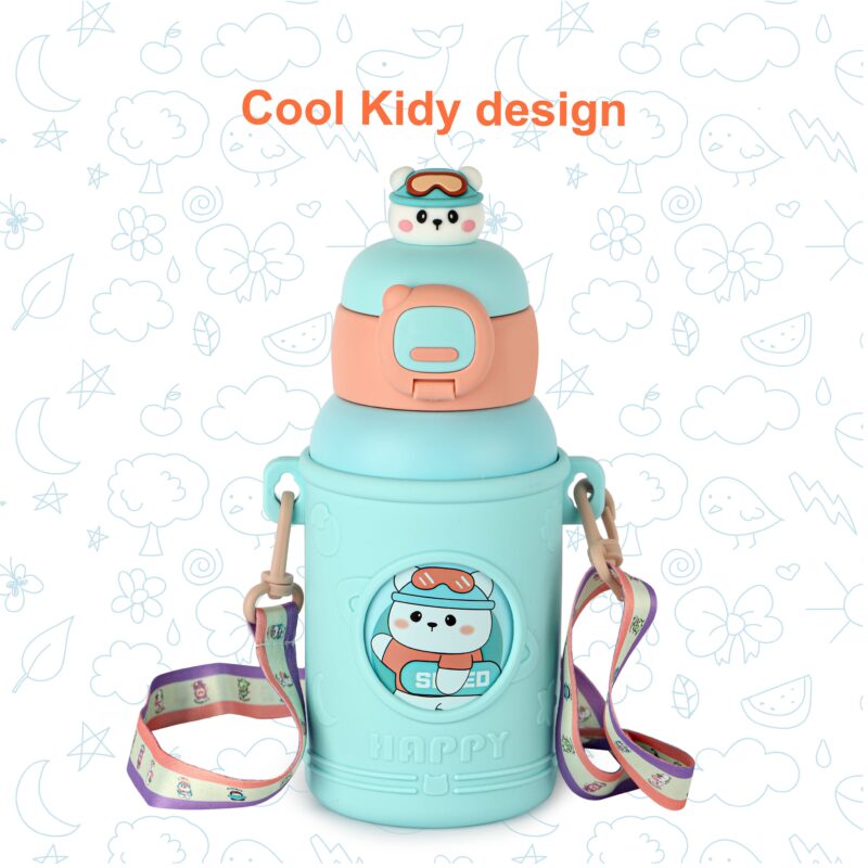 Babybop Hot & Cold Stainless Steel Kids Water Bottle, 500ml - Image 24