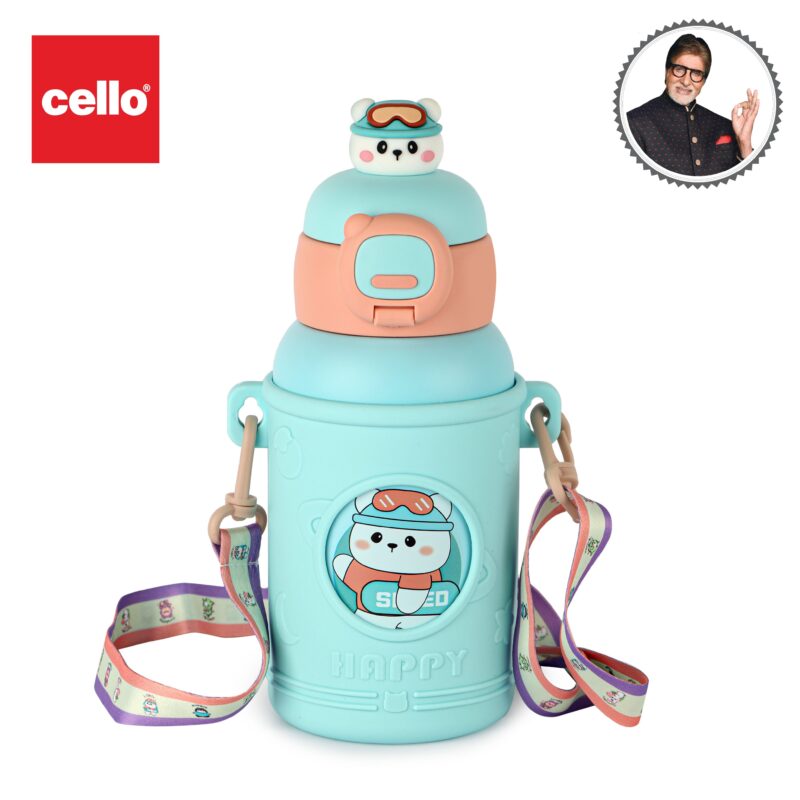 Babybop Hot & Cold Stainless Steel Kids Water Bottle, 500ml - Image 34