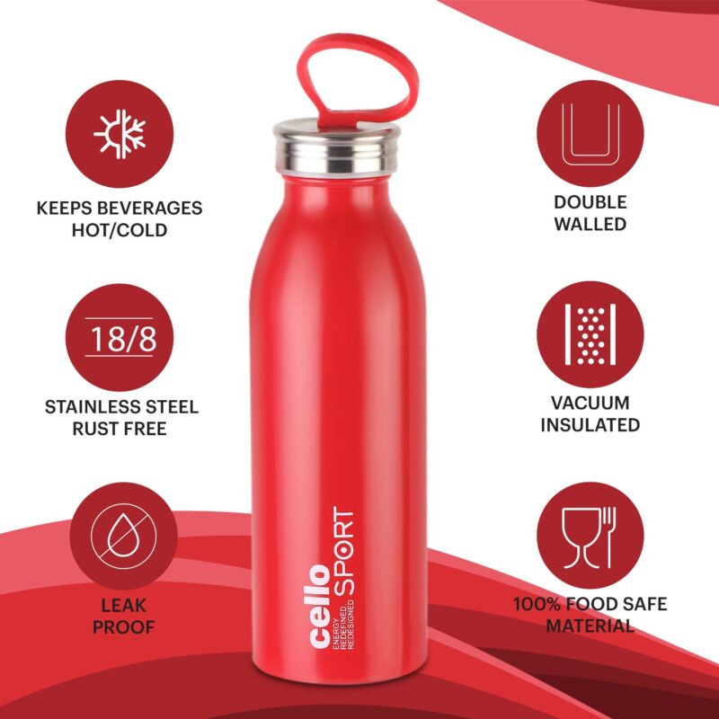 Nios Flask, Vacusteel Water Bottle, 500ml - Image 7