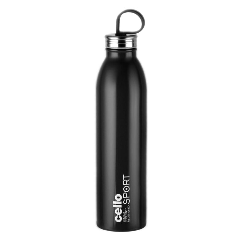 Black|Nios Flask, Vacusteel Water Bottle, 900ml / 900ml