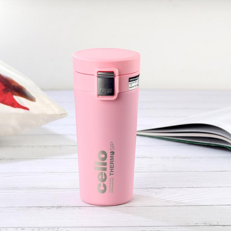 Pink|Duro Café Flask, Insulated Coffee Mug, 450ml / 450ml