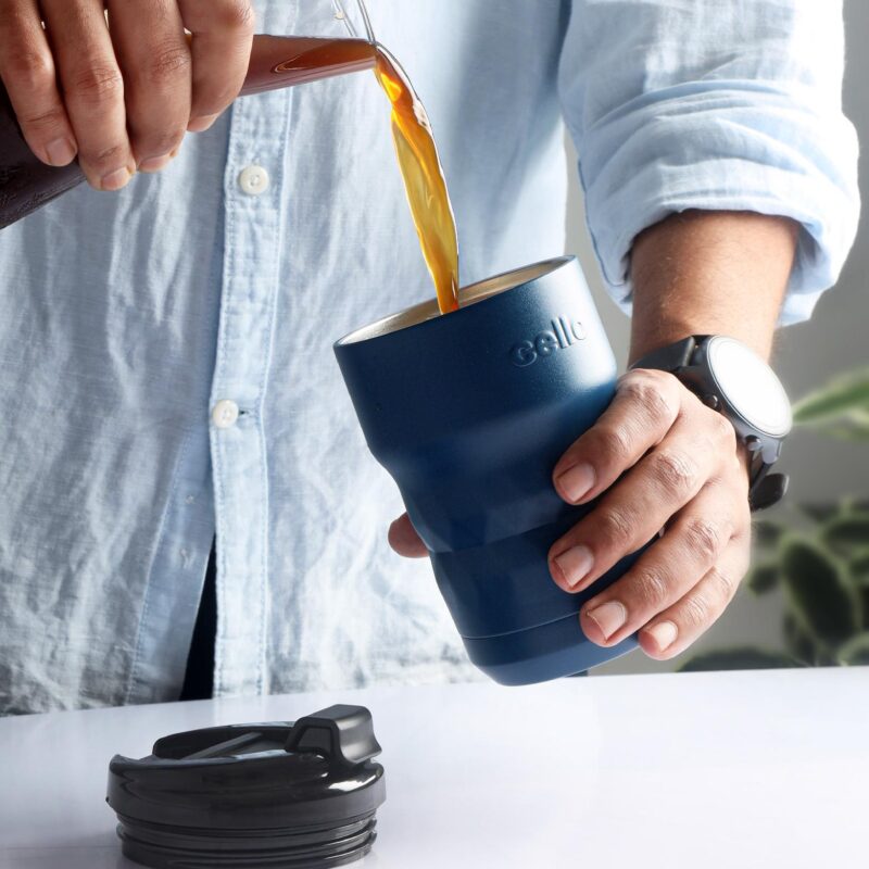 Dark Blue|Nomad Flask, Vacusteel Water Bottle, 350ml / 350 ml