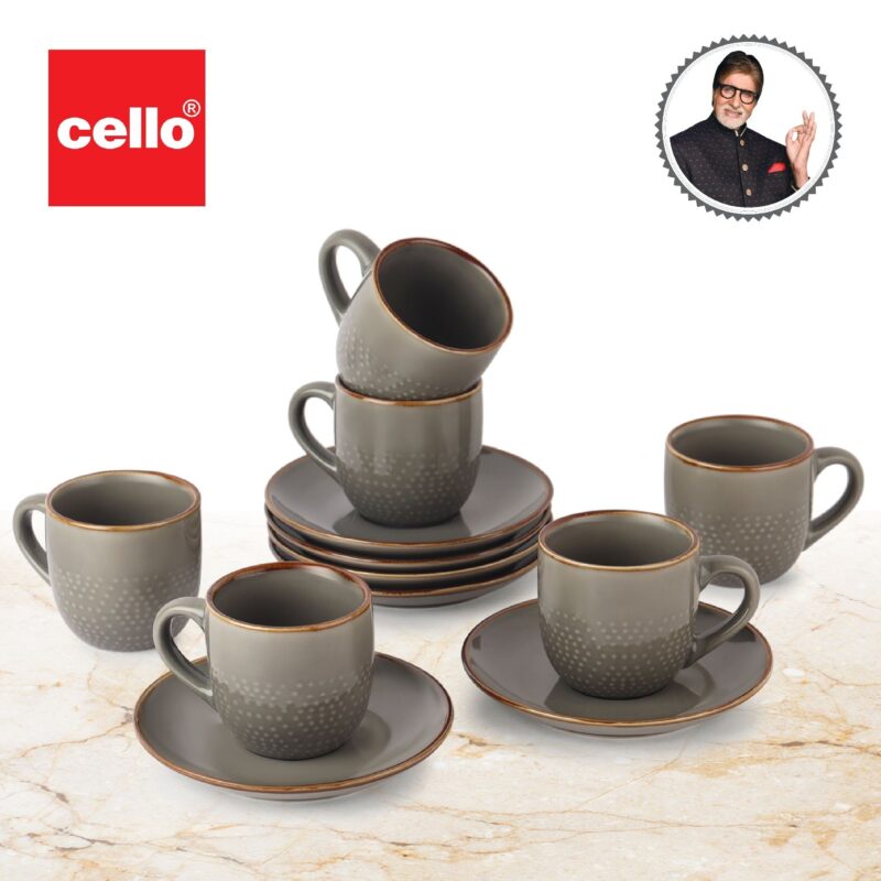 Hampshire 6 Pieces Ceramic Cup & Saucer - Image 31