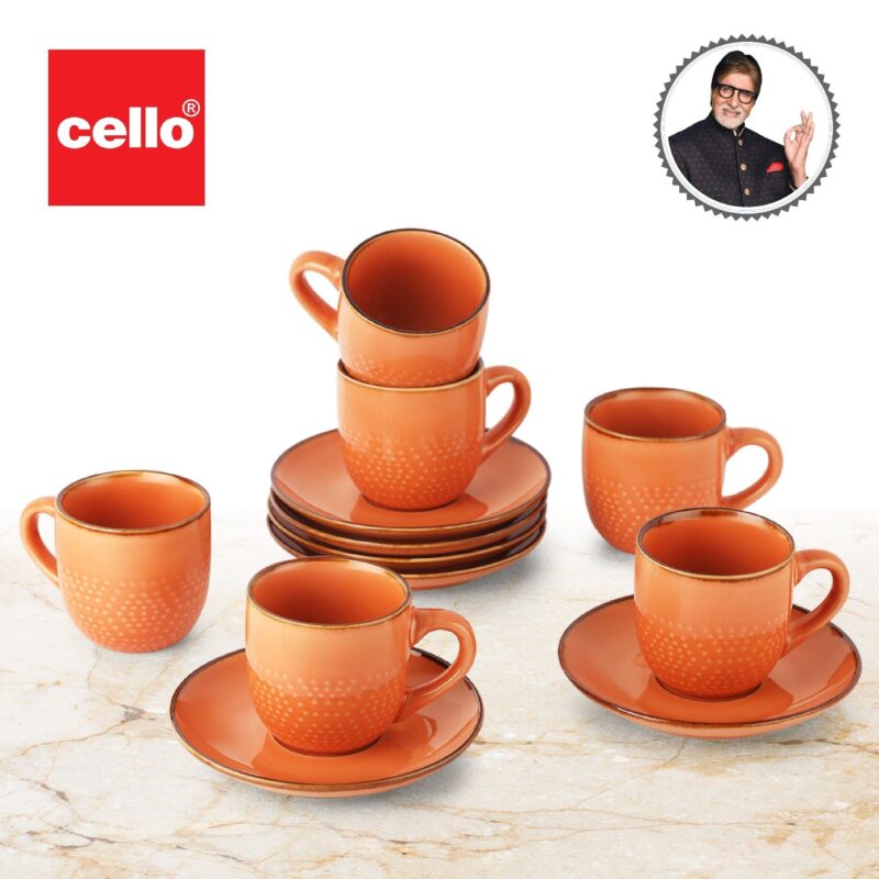 Hampshire 6 Pieces Ceramic Cup & Saucer - Image 32