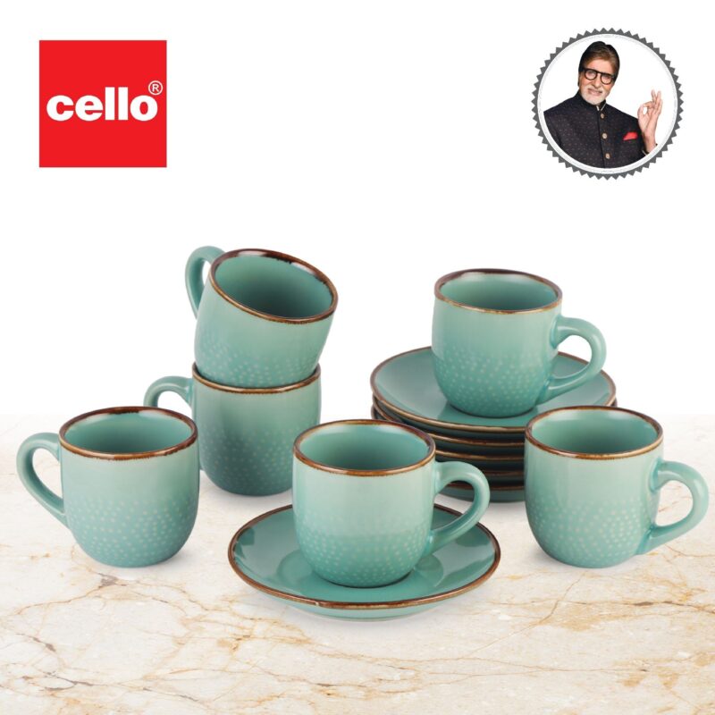 Hampshire 6 Pieces Ceramic Cup & Saucer - Image 34