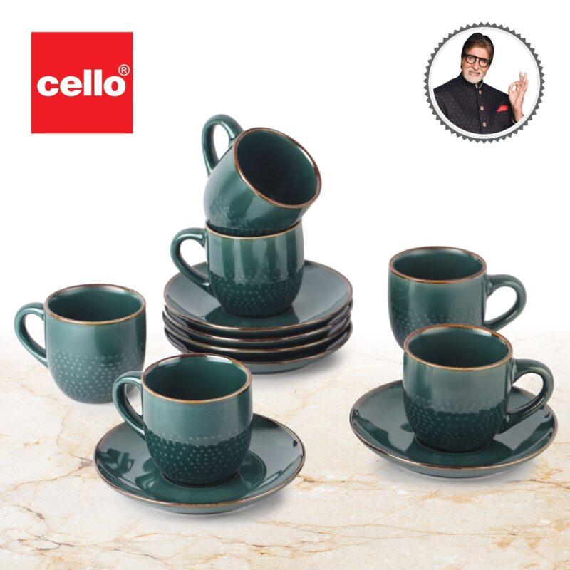 Hampshire 6 Pieces Ceramic Cup & Saucer - Image 35