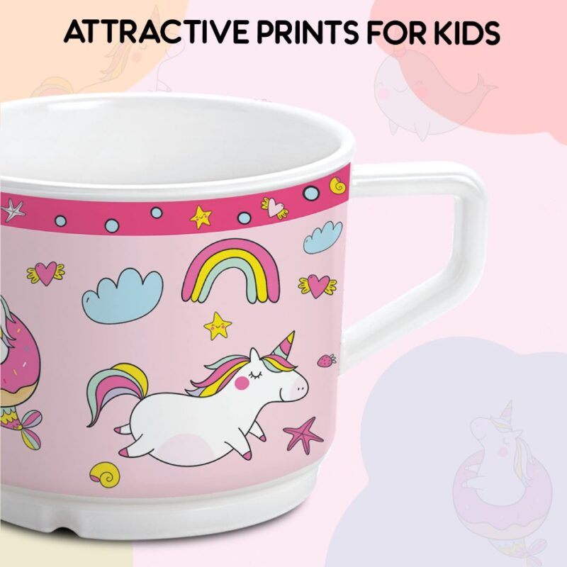 Pink Parade Kids Melamine Meal, Set of 5 - Image 11