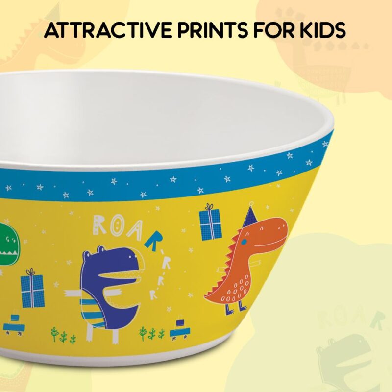 Dino Party  Kids Melamine Meal, Set of 5 - Image 10