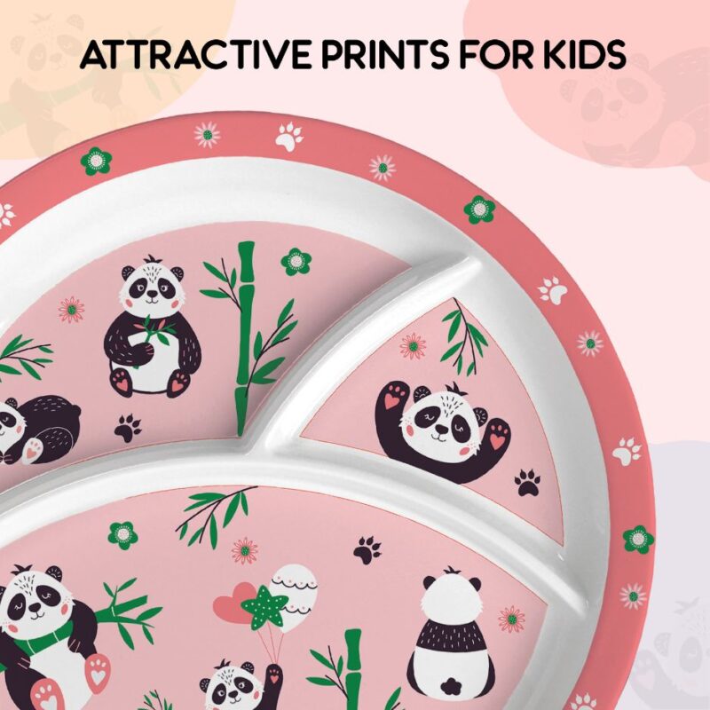 Bamboo Buddies Kids Melamine Meal, Set of 3 - Image 11