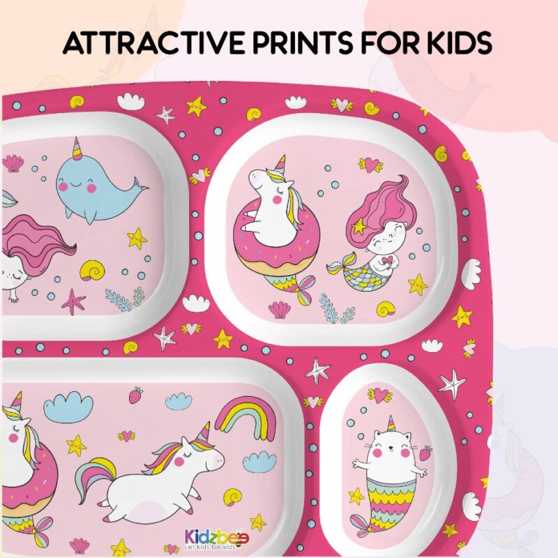 Pink Parade Kids Melamine Meal, Set of 3 - Image 10