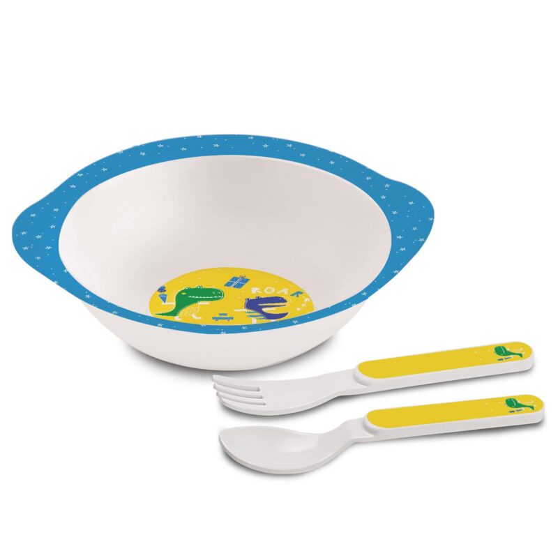 Cereal Kids Melamine Bowl, Set of 3 Dino Party