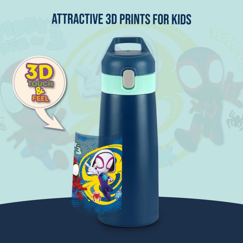 Gulp 3D Touch & Feel Designs Web Warriors, Sipper Thermosteel Flask, 490 ml - Image 25