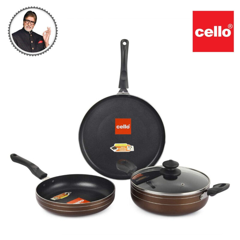 Non-Stick Prima Induction Base Cookware Set, 3 Pieces - Image 7