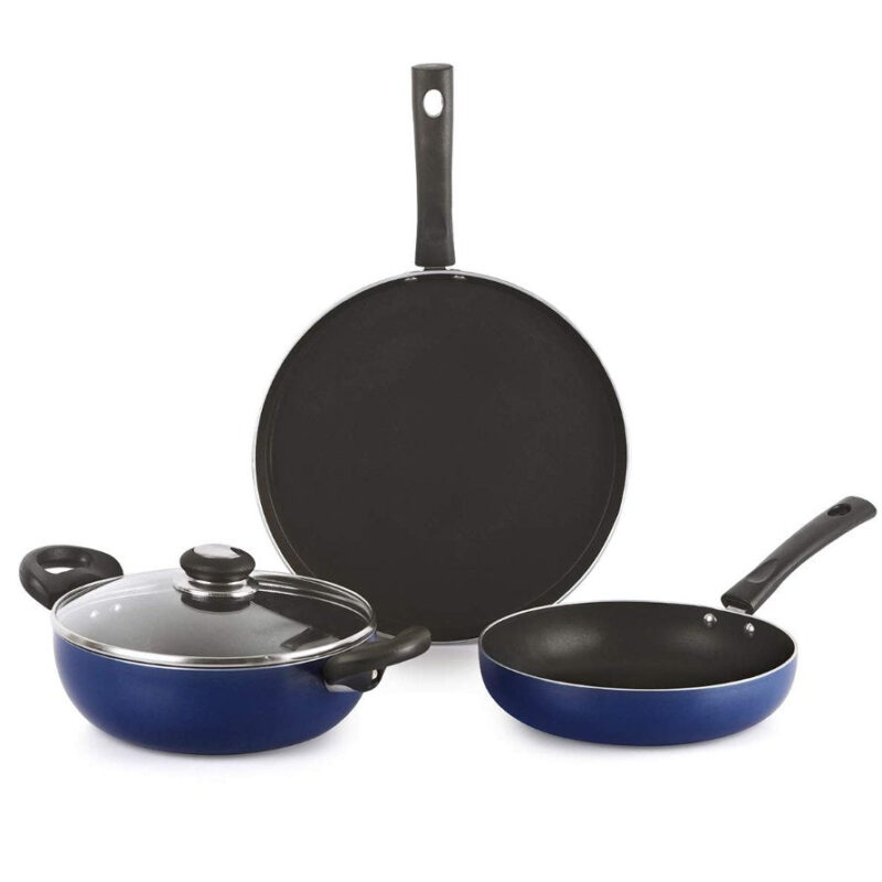 Non-Stick Prima Induction Base Cookware Set, 3 Pieces - Image 8