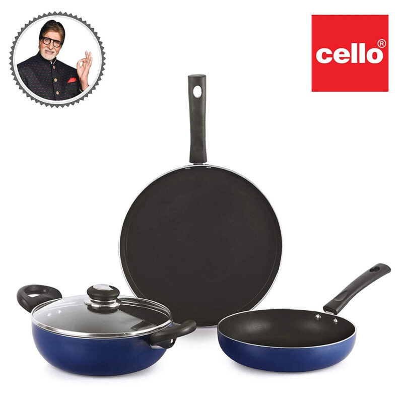 Non-Stick Prima Induction Base Cookware Set, 3 Pieces - Image 26