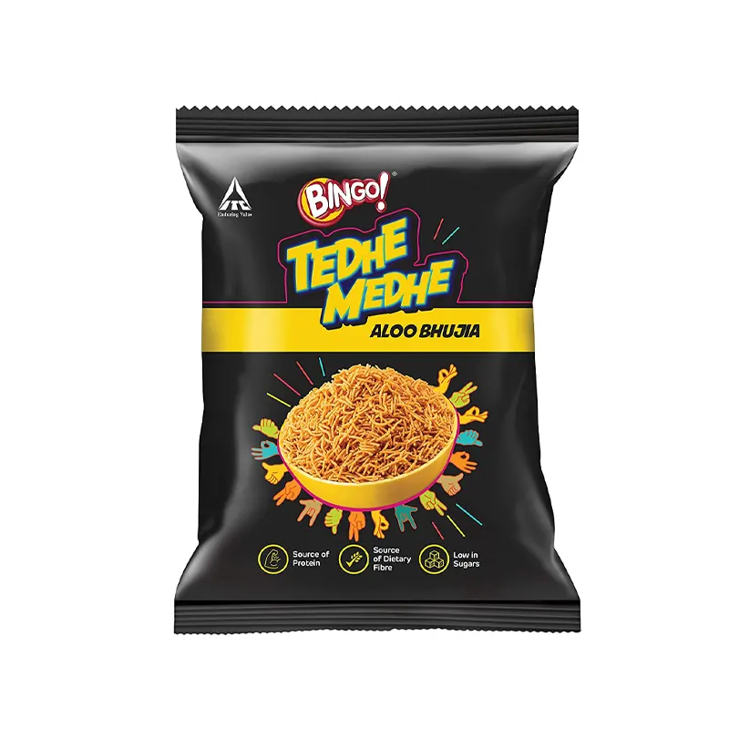 50x Bingo Tedhe Medhe Aloo Bhujia, Pack of 50 (40G each)