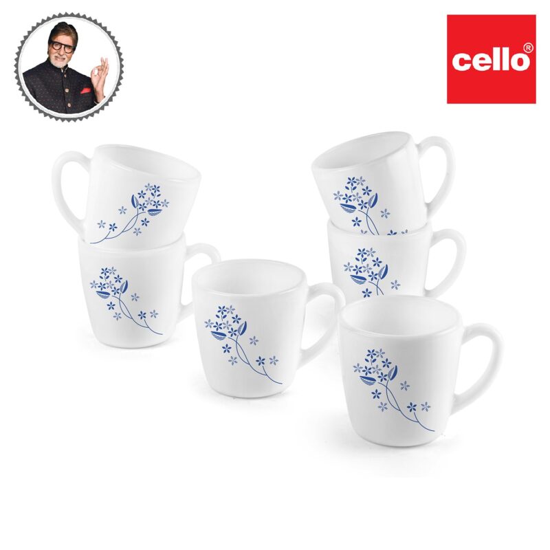 Imperial Dainty Blue Ricca Mugs, 6 Pieces - Image 7