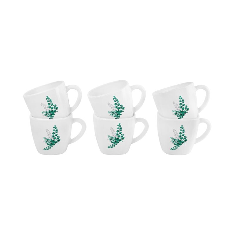 Imperial Aqua Leaves 6 Pieces Vogue Mug - Image 2