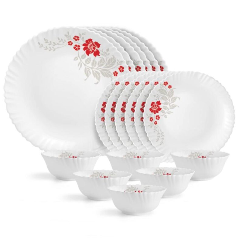 Dazzle Series 18 Pieces Opalware Dinner Set for Family of 6 - Image 2
