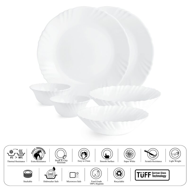 Imperial Series 6 Pieces Opalware Dinner Set for Family of 6 - Image 2