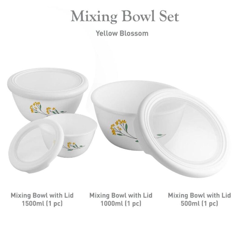 Royale Series Mixing bowls with Premium lid Gift Set, 3 Pieces - Image 3