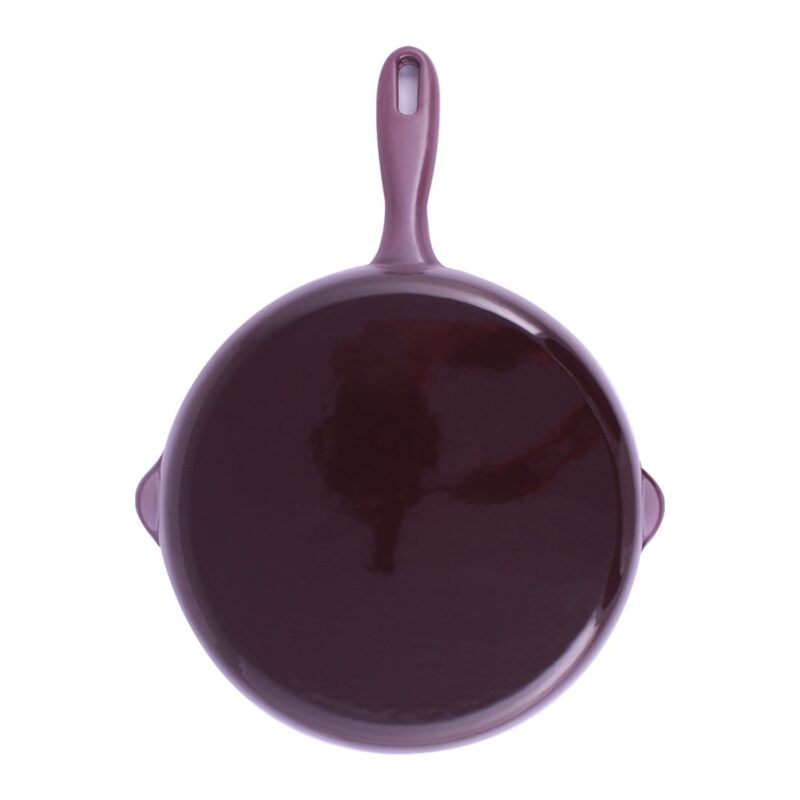Ferro Cast-iron 26 cm Frying Pan, Corrosion-Resistant Coating, Compatible on Induction, 1.6 L, 5 Years Warranty, Purple - Image 8