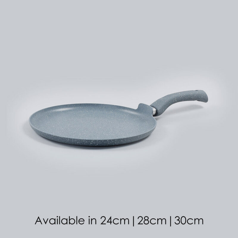 Wonderchef Renewed Granite 28cm Non-Stick Dosa Tawa | Induction Bottom | Soft-Touch Handles | Virgin Grade Aluminium | 3.5mm Thick | PFOA/Heavy Metals Free - Image 8