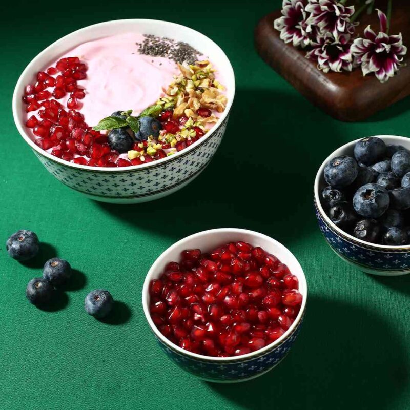 Sicilia Fine Bone China Dinner Set - Royal Blue - 20 Pcs Set - Image 8