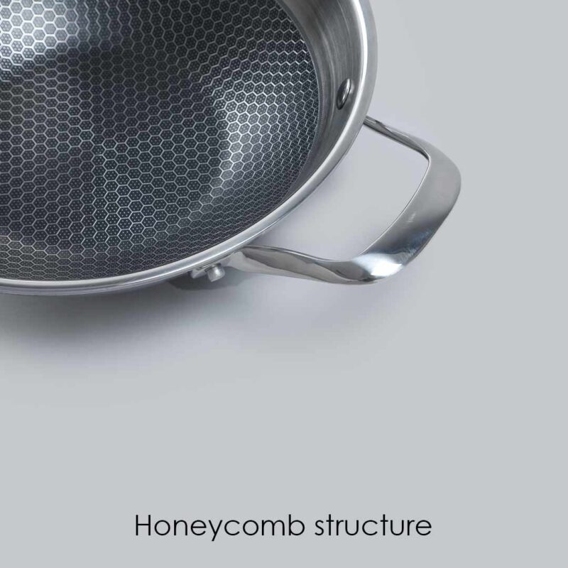 Stanton 28 cm Non-stick Kadhai/Kadai with Lid - 3.4 Litre | 3 ply steel - Image 7