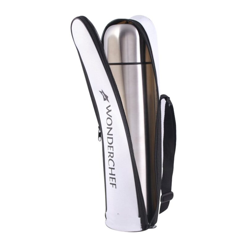 Hot-Bot, 750ml, Double Wall Stainless Steel Vacuum Insulated Hot and Cold Flask with Travel Pouch, Copper Plated Inner Wall, Spill & Leak Proof, 2 Years Warranty - Image 4