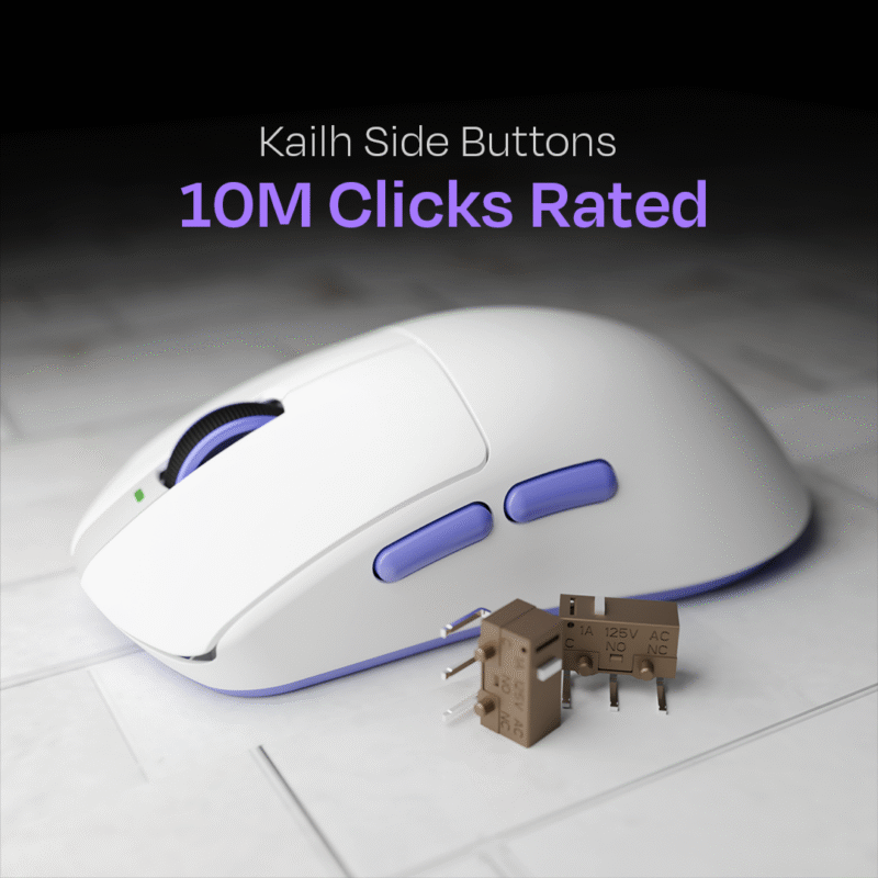 Ikarus White 55g Wireless Gaming Mouse - Image 5