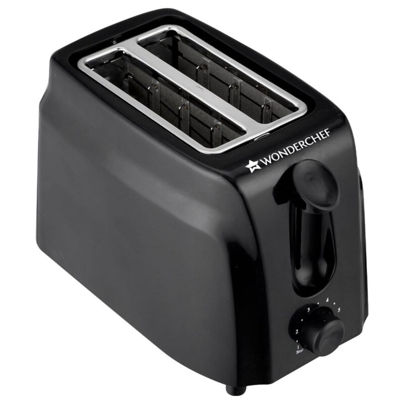Acura Plus Pop Up Slice Toaster, 750W, 7 Browning Controls, Removable Crumb Tray, 2 Years Warranty, Black - Image 7