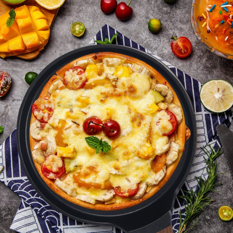 Vinchef Nonstick Crepe Pan, 11inch Skillet Pan for Dosa Tawa Omelette Tortillas Crispy Pancake, Griddle Pancake Pan, PFOA FREE and Induction Compatible - Image 5