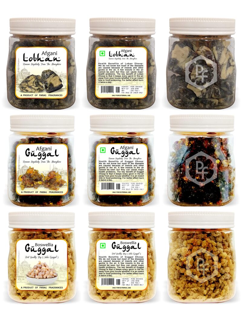 Parag Fragrances Kasturi Loban 250Gm (Loban with Musk Oil) कस्तूरी लोबान २५० ग्राम Loban / Benzoin Enriched with Kasturi Oil / Best for Home Fragrance, Air Purifiring & Religious Use - Image 3