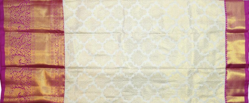 SREE KUMARAN Women's Kanchipuram Silk Pure Pattu Sarees With Blouse (VSK369-1) - Image 5