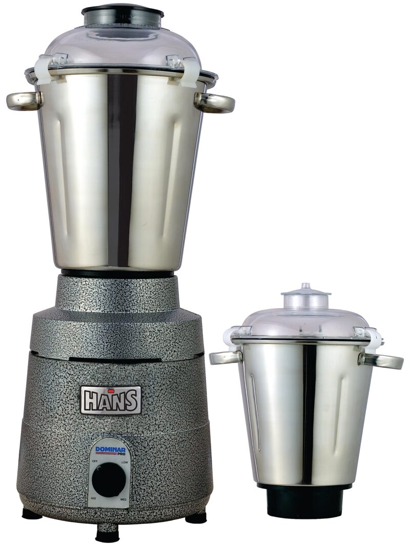 HANS Dominar X Pro 2200 Watts 3 HP Commercial Mixer Grinder With 2 Jar Heavy Duty Black Grey