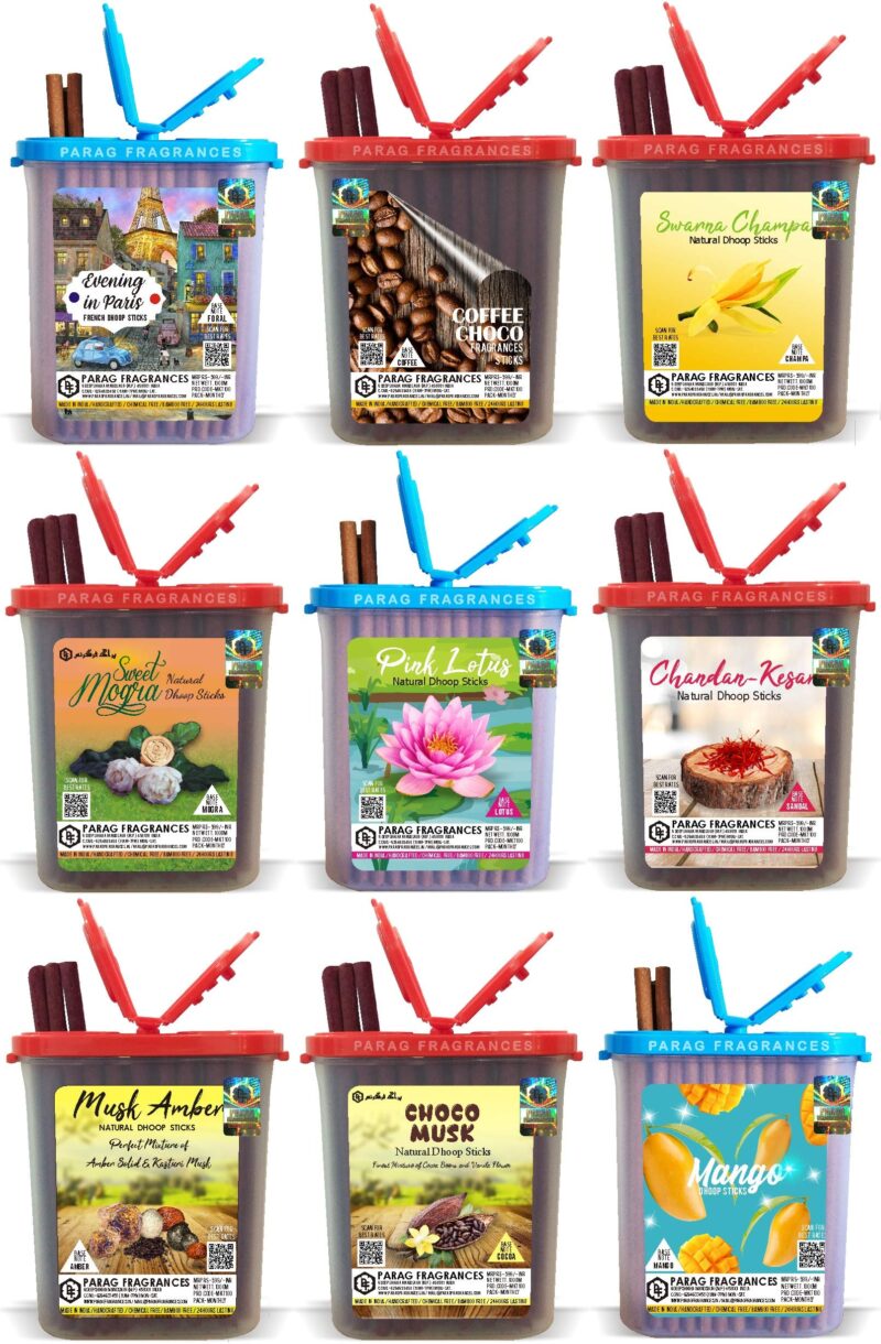 Parag Fragrances Loban Dhoop Sticks/Benzoin Dhoop Batti Grade-1 Jar (Pack of 1 x 200Gm) Long Lasting Perfume for 24 Hours Home Fragrance/Meditation/Dhoop for Pooja/Free Dhoop Holder Inside - Image 3