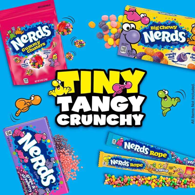 8x Wonka for The Love of Nerds Gotta Have Grape & Seriously Strawberry Candy, 141 g each - Pack of 8 - Image 7