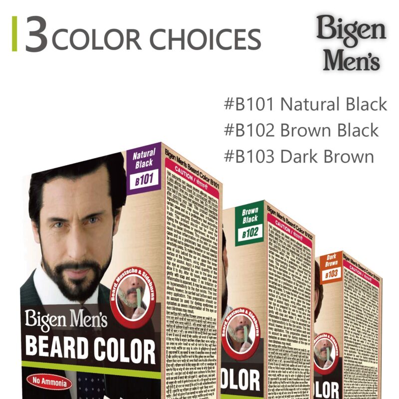 Bigen Men's Beard Color, Brownish Black B102, 40g & Bigen Men's Speedy Color, Brown Black 102, 80g - Image 5